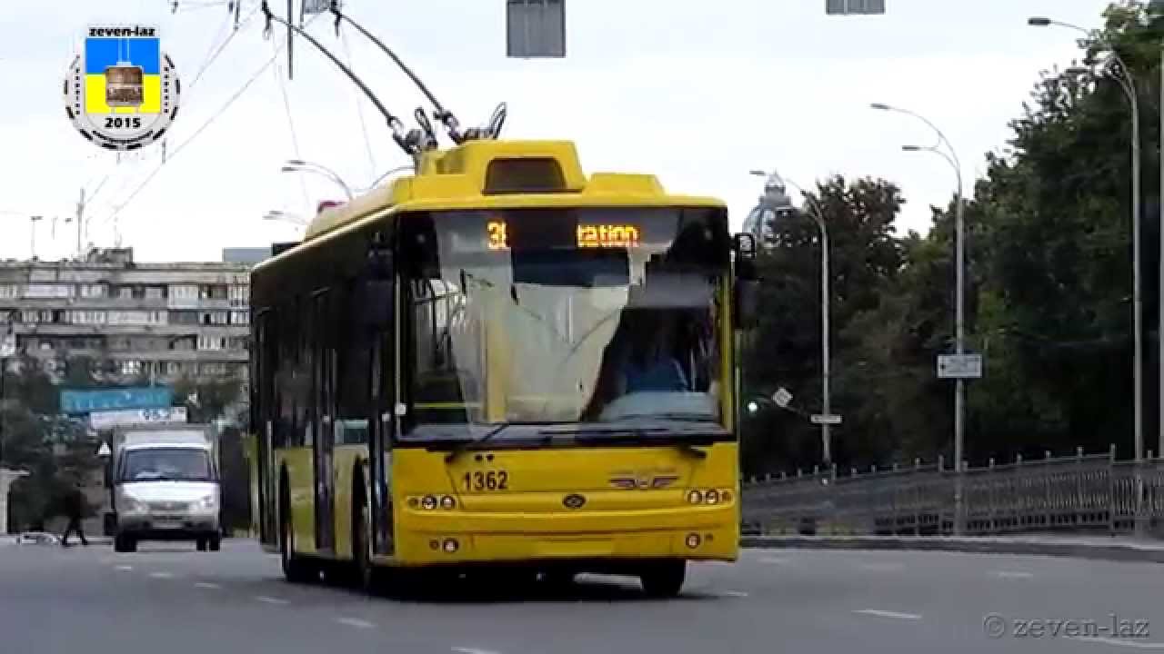 Київський тролейбус- Богдан Т70110 19.08.2015 / Kyiv trolleybus- Bogdan T70110 08/19/2015