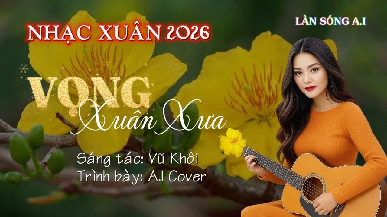 Nhạc Xuân 2026 - VỌNG XUÂN XƯA ( St Vũ Khôi ) Giai điệu cha cha cha sôi động √ Lyrics Video