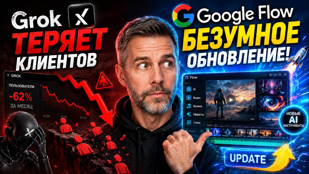 Google Flow стал в 10 раз мощнее &mdash; что добавили? | Новая модель для видео Gemini Omni