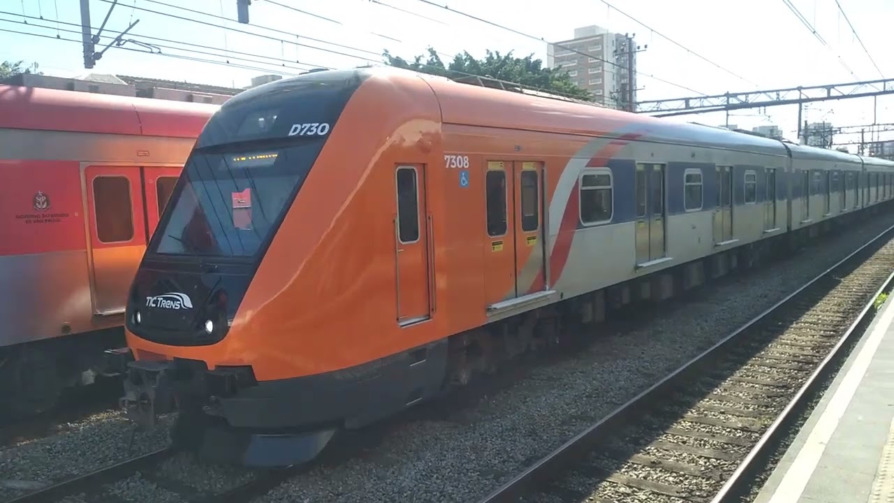 TIC Trens - D730 estacionando na Esta&ccedil;&atilde;o Lapa da Linha 7 - Rubi