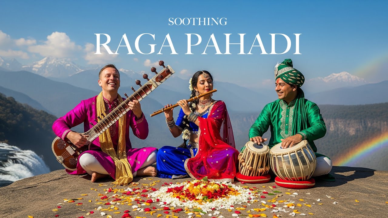Soothing Raga Pahadi | Relaxing Indian Classical Instrumental for Peace & Meditation 🎶 ⛰️