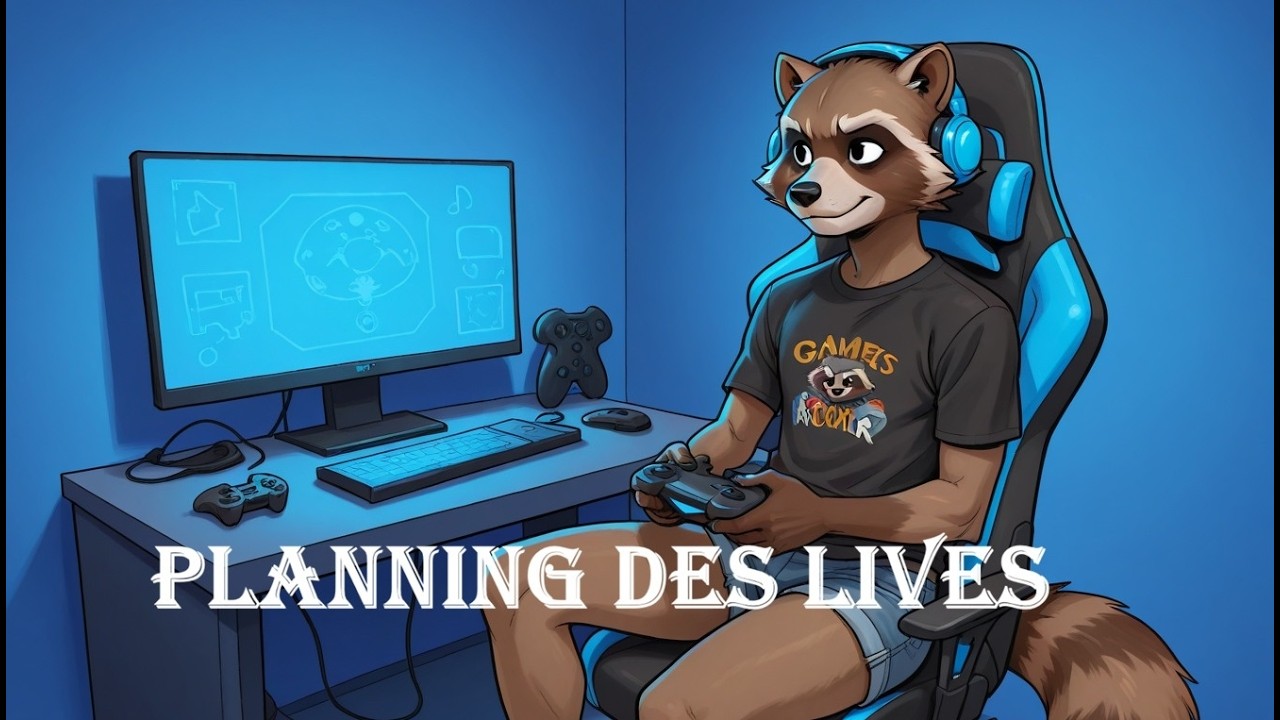 Planning des lives, semaine du 2 au 8 mars sur Racoon Gaming Fr
