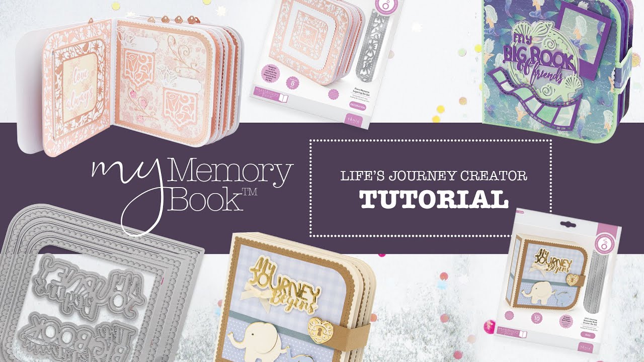 My Memory Book Tutorial - Life's Journey Without Spine - With Jodie Johnson