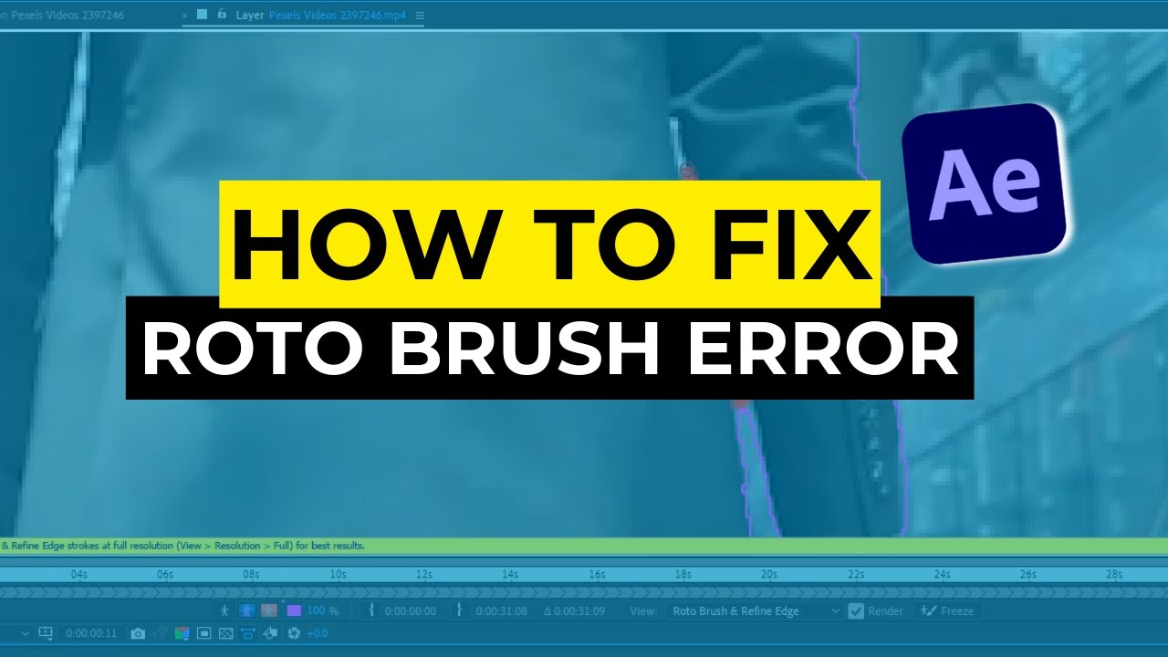 Как исправить ошибку Rotobrush в After Effects (пошаговое руководство)