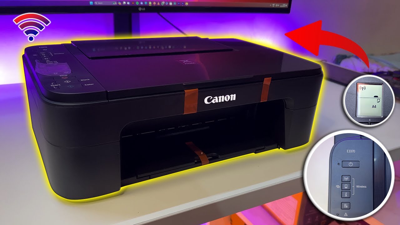 Canon PIXMA E3370 UNBOXING & SETUP