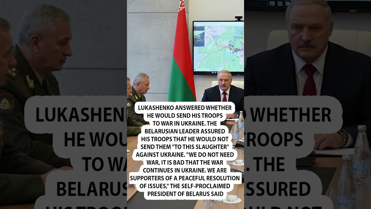 🛑Lukashenko answered whether he would send his troops to war in Ukraine