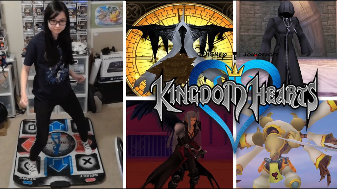 Defeating All of the Kingdom Hearts 1 Superbosses with a Dance Pad