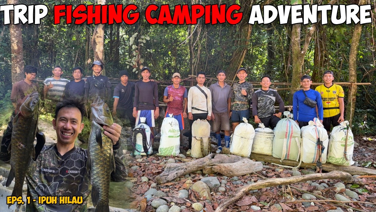 JAN:COK Eps. 1 - Gila! Banyak Ikan Besar di Sungai Ini Nembak Ikan + Camping 2 Malam di Alam Liar