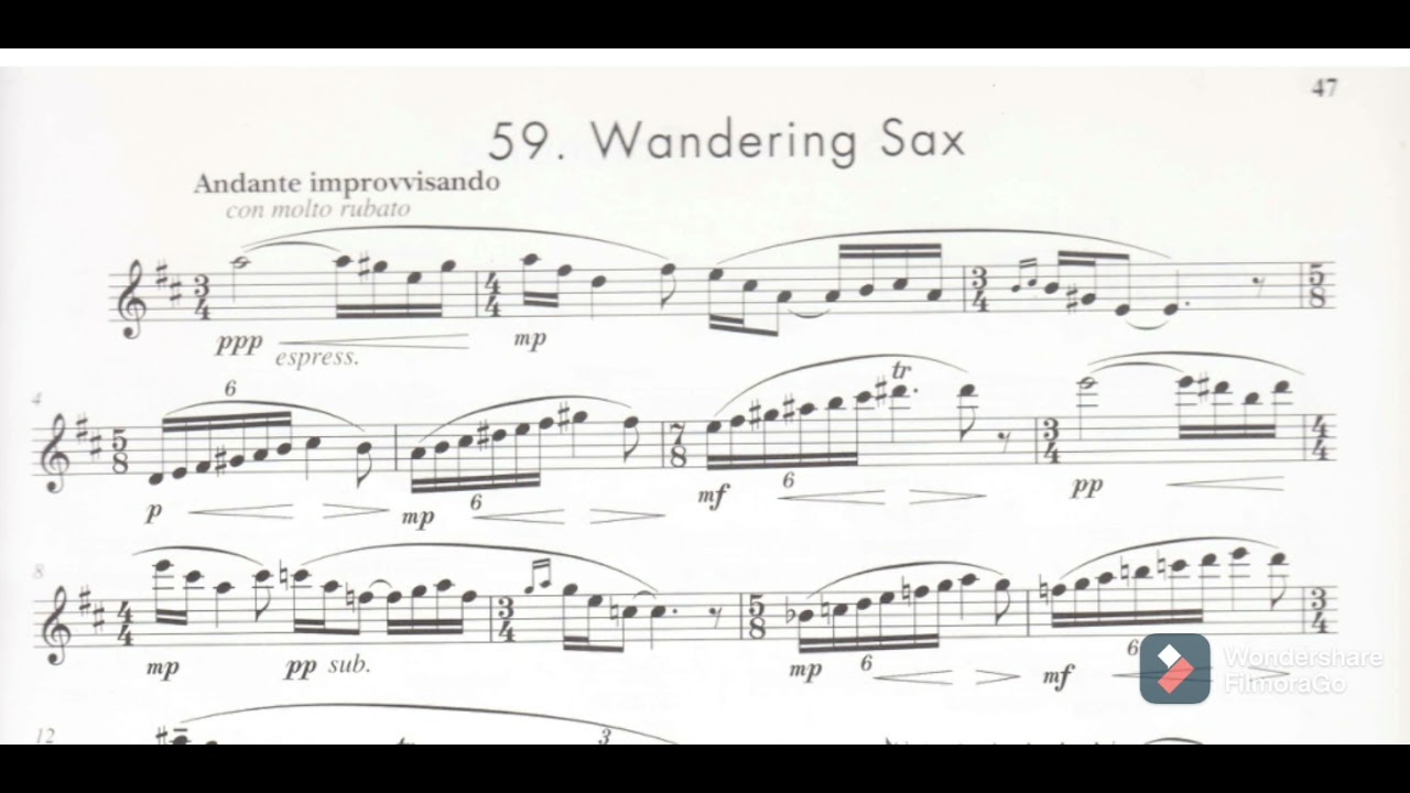 Wandering Sax, ABRSM Saxophone Grade 8