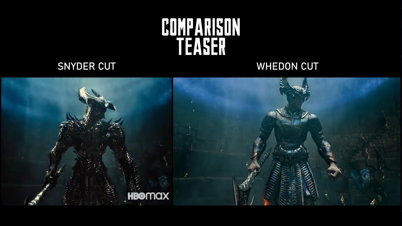 Comparison Teaser: Snyder Cut (Official Teaser) - Whedon Cut (Parody Teaser)