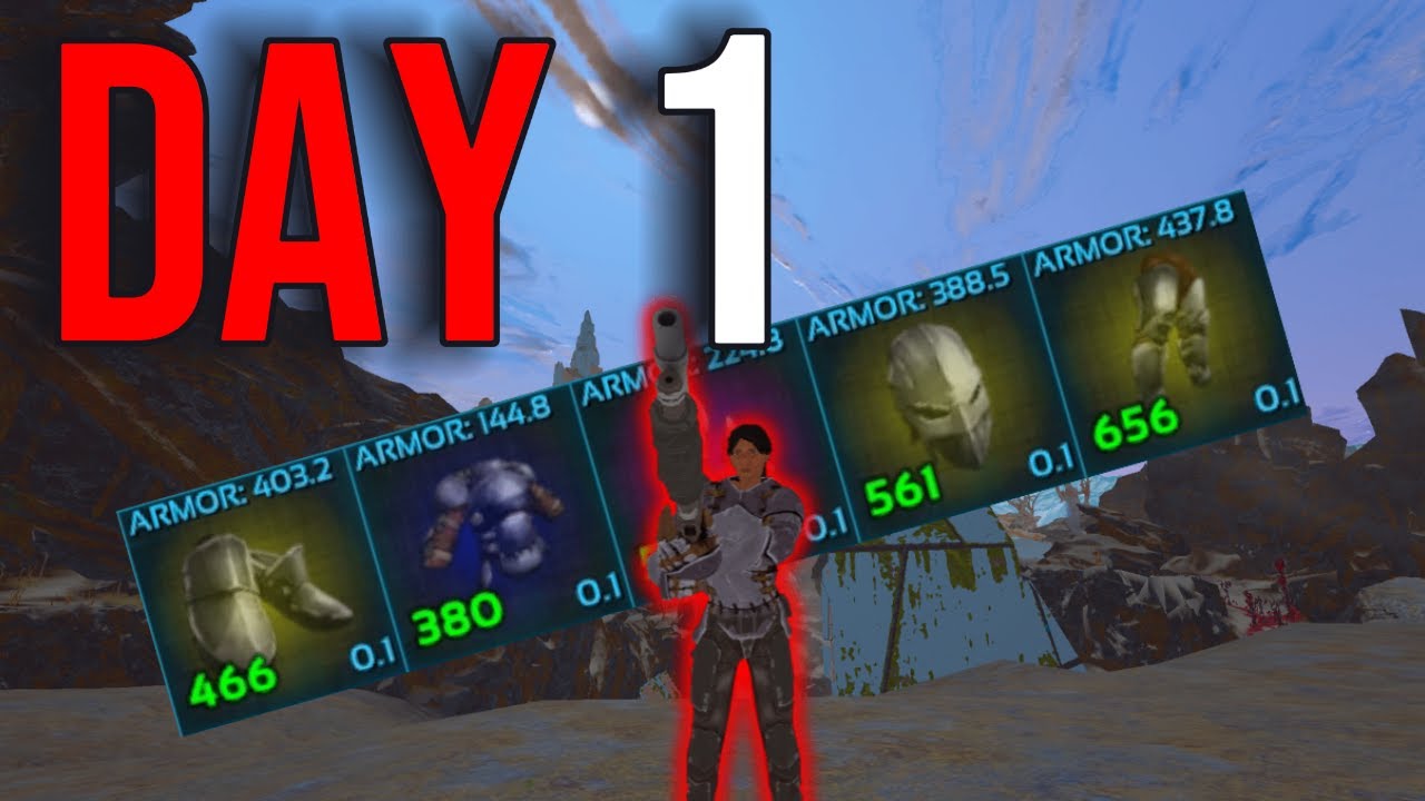 DAY 1 DUO Competing on the MOST POPULATED server - INX 2MAN - ARK: Survival Evolved