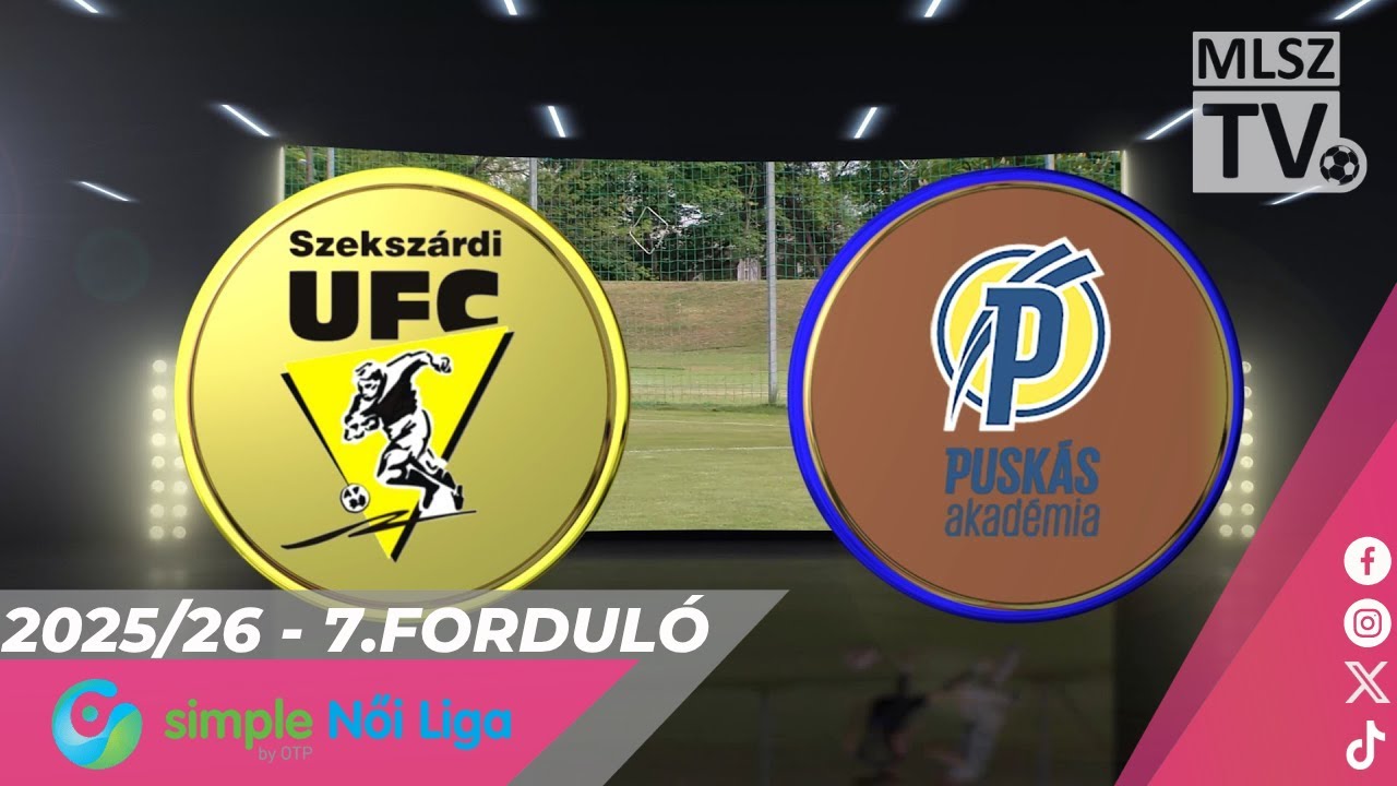 Szekszárdi WFC - Puskás Akadémia FC | 0-4 | Simple Női Liga | 7. forduló | MLSZTV