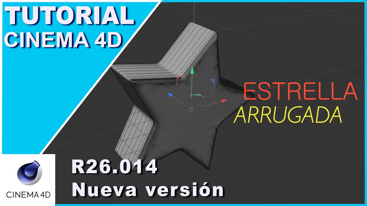 Arrugar estrella en CINEMA 4D R26.014 nueva versión | Disposición predeterminada iconos