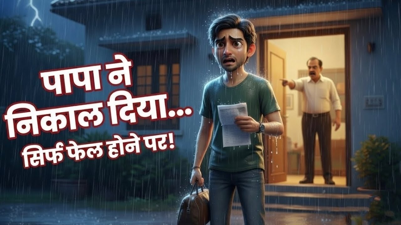 “घर से निकाला गया  एक गलती की सज़ा | Part 1” Emotional Story                #viral #cartoonstory 