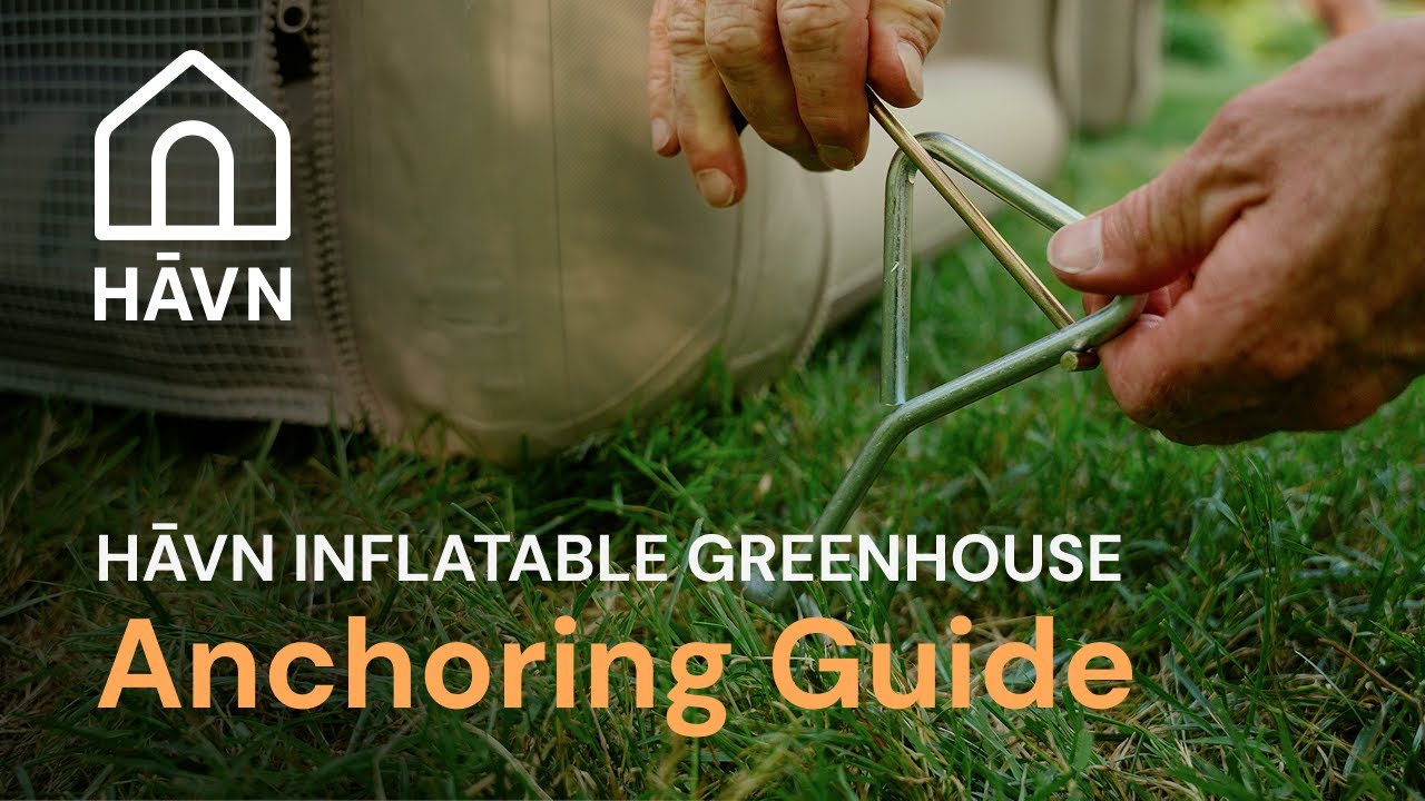 How to Anchor a HĀVN Inflatable Greenhouse for High Winds