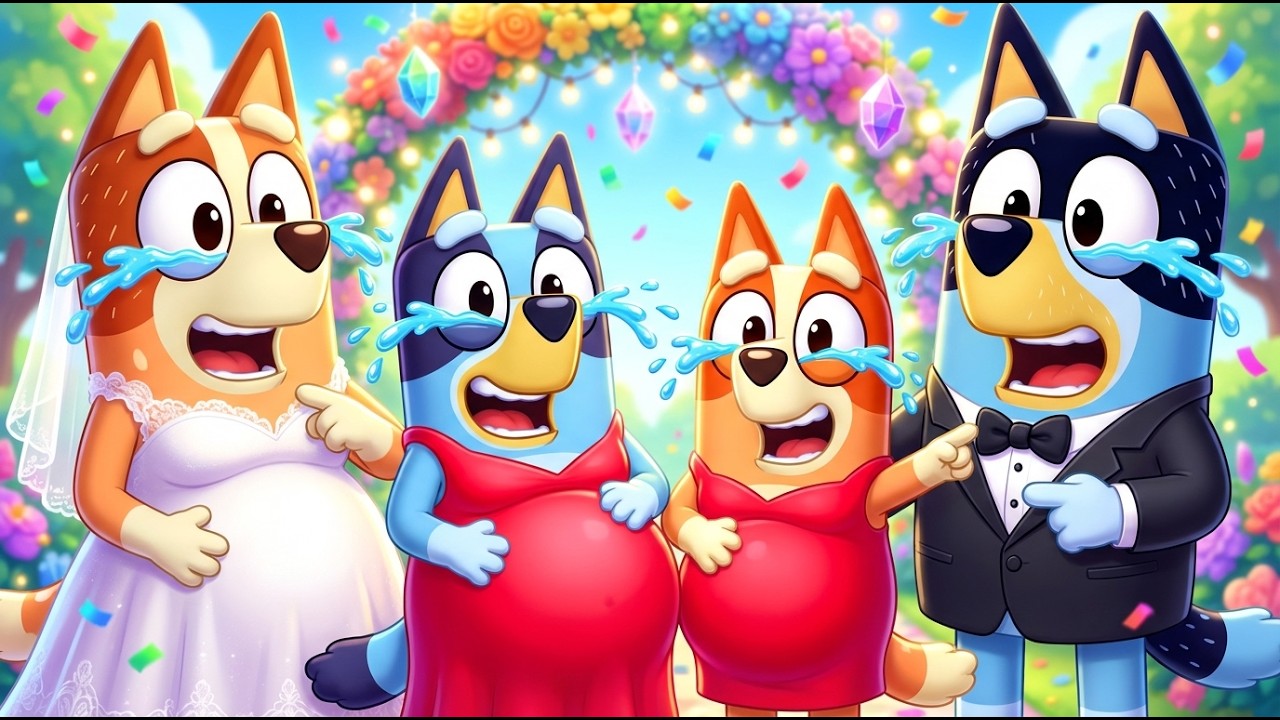 Bandit Must Escape The Locked Room With Pregnant Bluey! (SHOCKING CHALLENGE) | Funny Animation