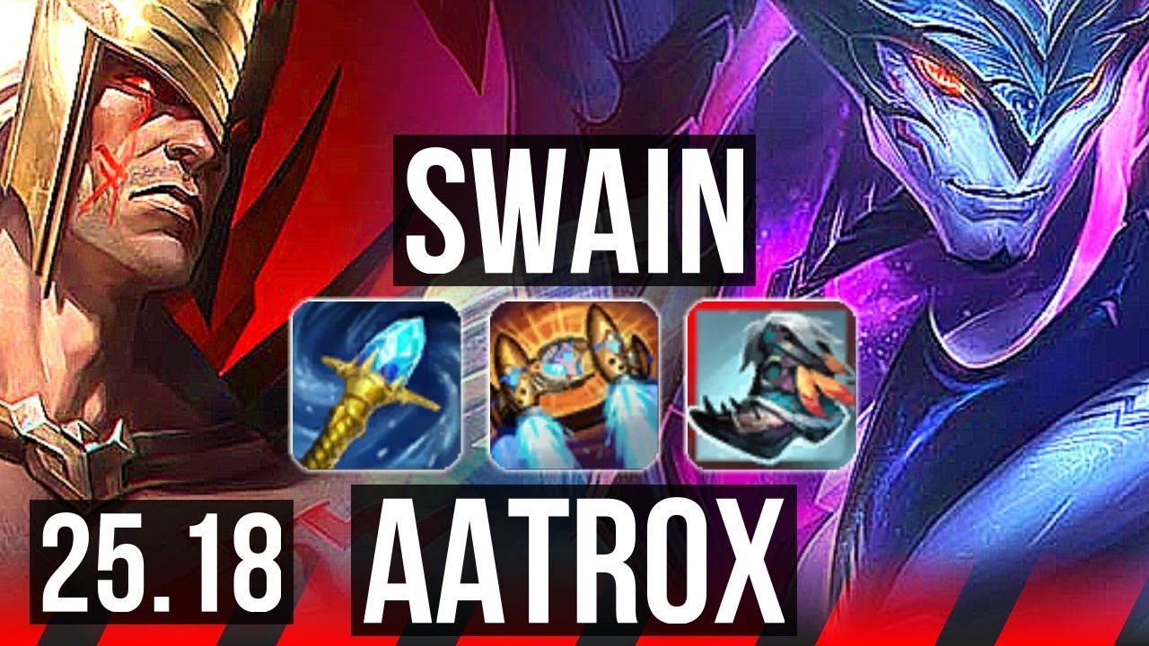 SWAIN vs AATROX (TOP) | 1700+ games | KR Master | 25.18
