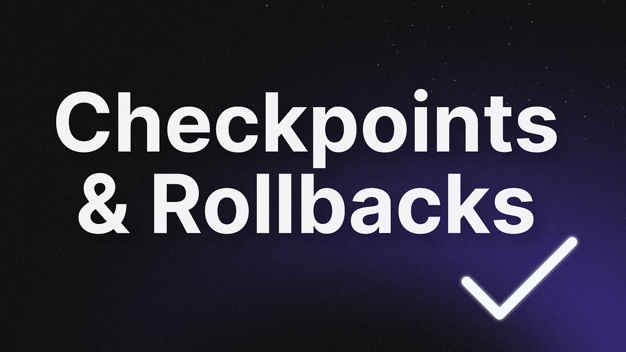 Checkpoints and Rollbacks on Replit