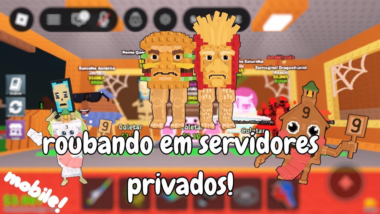 🔥ROUBANDO BRAINROTS EM SERVIDORES PRIVADOS DEPOIS DA TERÇA DOS TACOS pelo mobile!😎