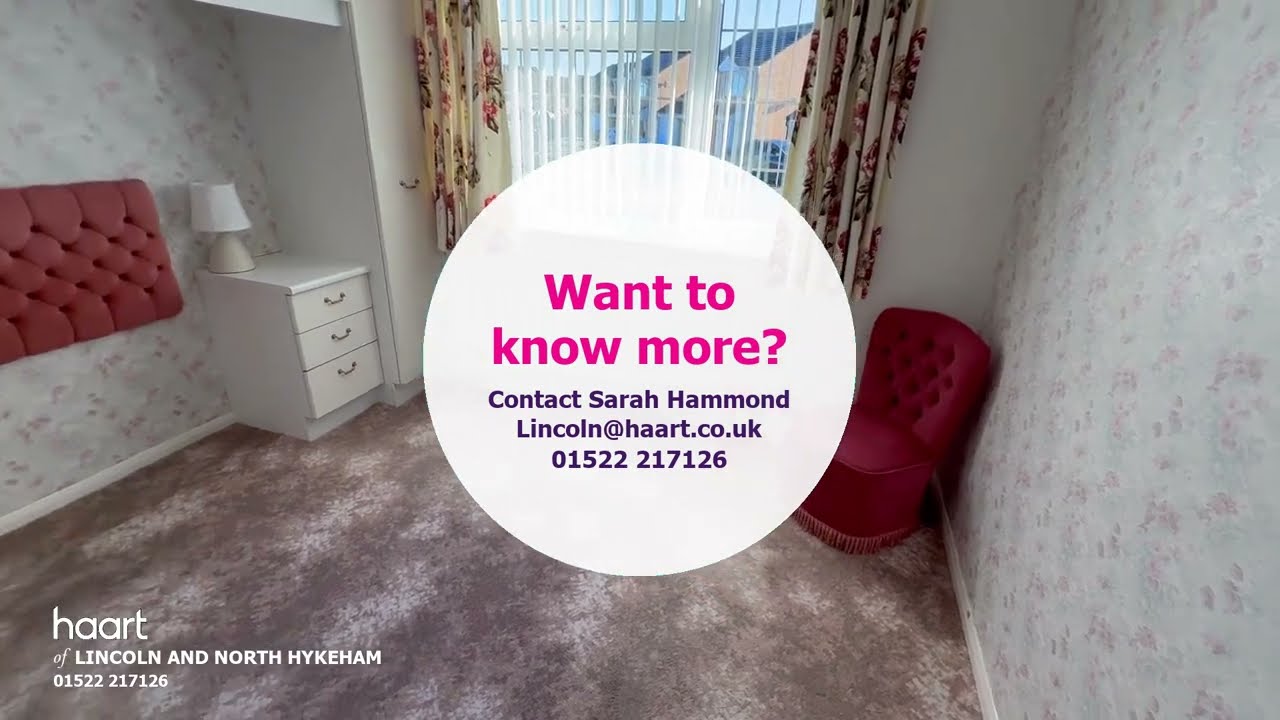 Virtual Viewing of this 3 bedroom bungalow For Sale in Larkspur Road, Lincoln from haart