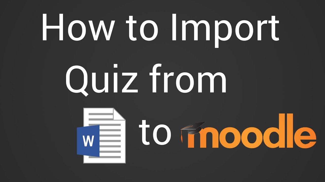 Как импортировать тест из документа Word в Moodle