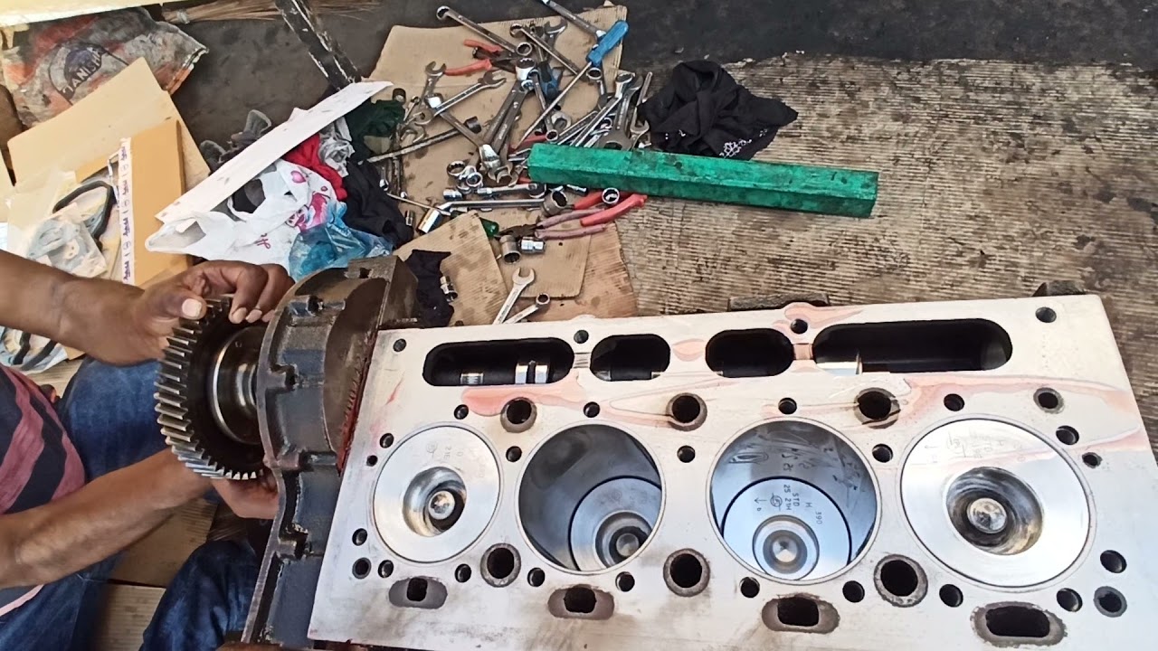 3 Ton forklift engine repairing timing setting #mechanic #tech #technical #repair