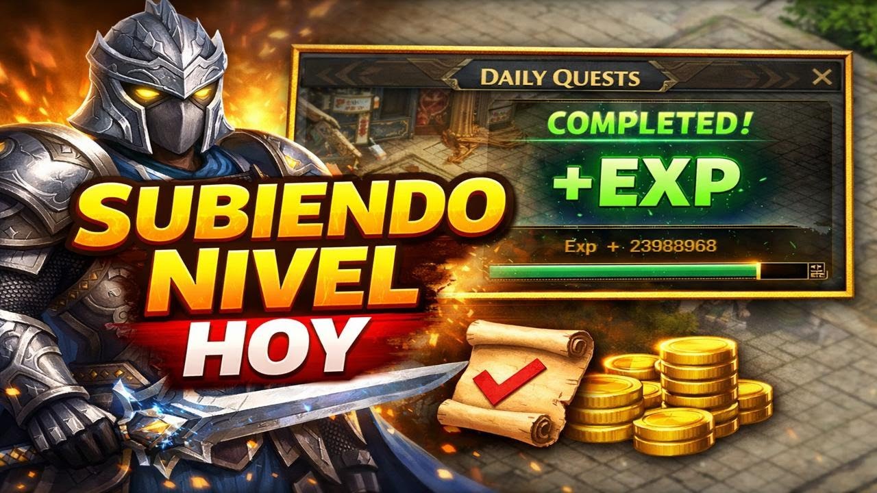 Cómo subir nivel hoy en Conquista Online misiones diarias +90