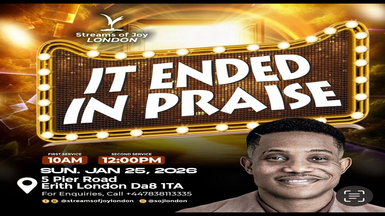 IT ENDED IN PRAISE - THANKSGIVING SERVICE || SUNDAY SERVICE || 25TH JANUARY 2026