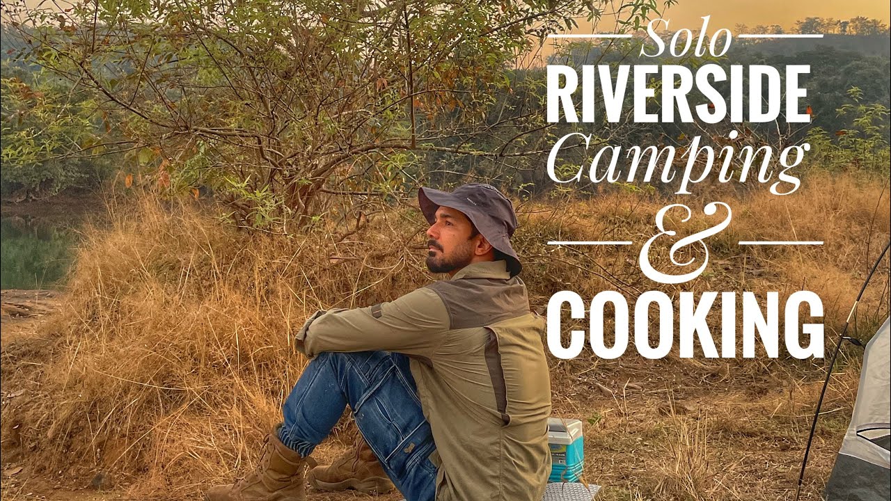 Solo River Camping | Cooking Tofu & Relaxing Nature Sounds( AMSR). #abhinavshukla #camping #nature