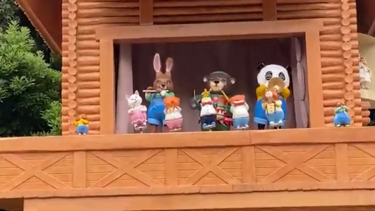 4k からくり時計🌈愛媛県伊予郡　とべ動物園