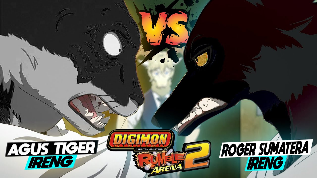 AGUS TIGER IRENG VS ROGER SUMATERA IRENG - DIGIMON RUMBLE ARENA 2.EXE