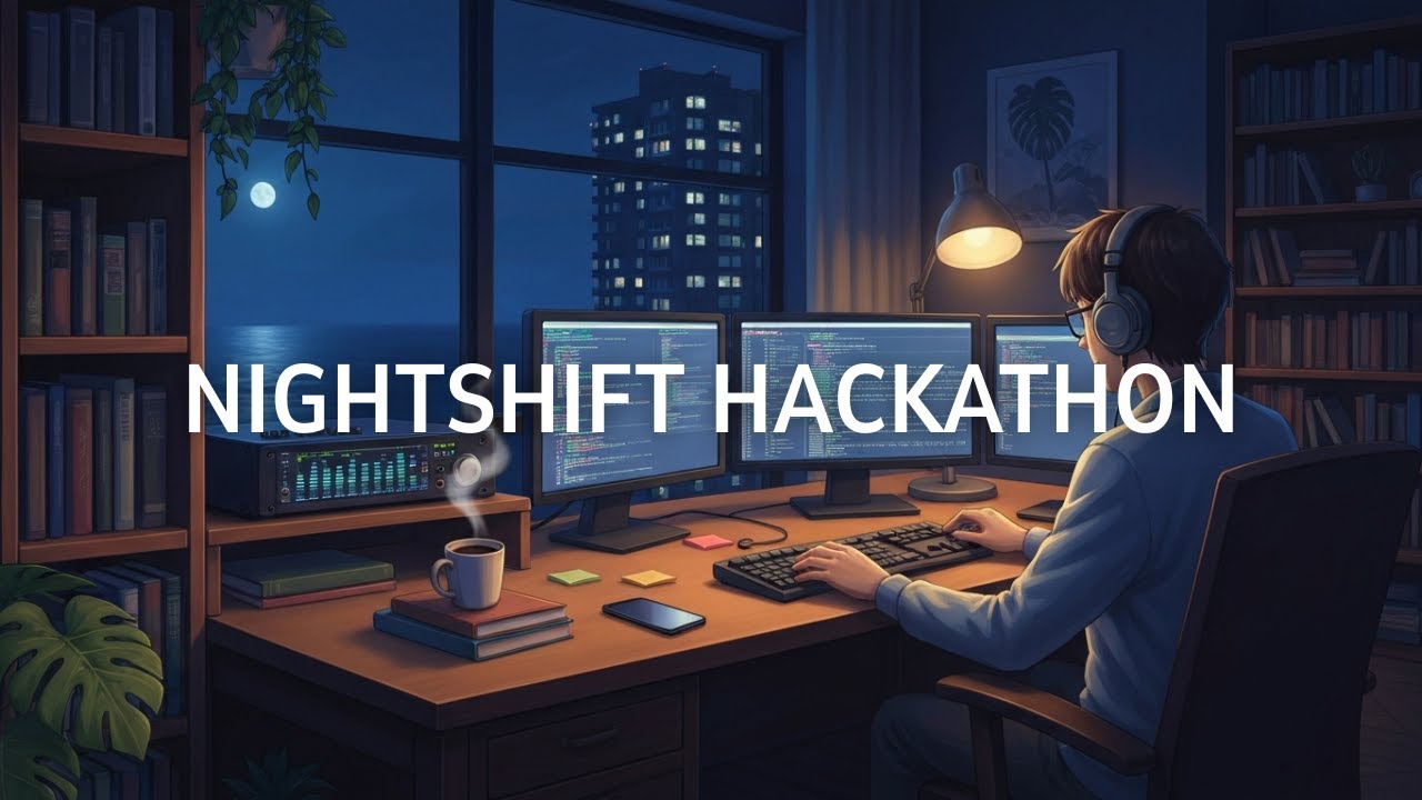 Nightshift Hackathon – Calm Electronica for Deep Focus 🔴 2+ HOUR MIX