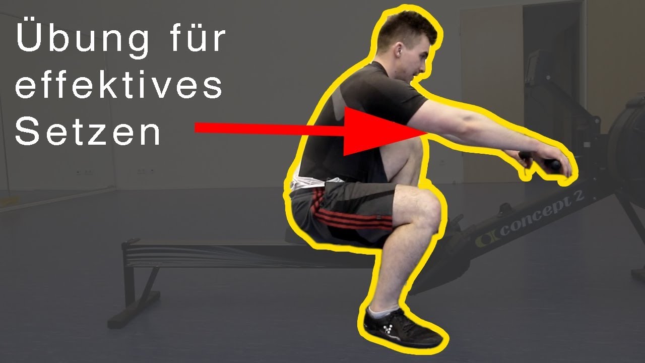 RUDERGERÄT: Übung zum EFFEKTIVEN SETZEN (Keine Kraft + Länge mehr verschwenden)