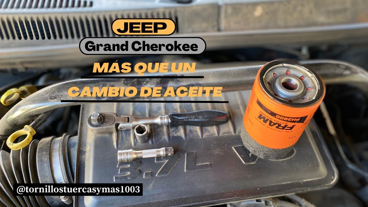 CÓMO SE HACE el cambio de aceite al motor  05 Jeep Grand Cherokee