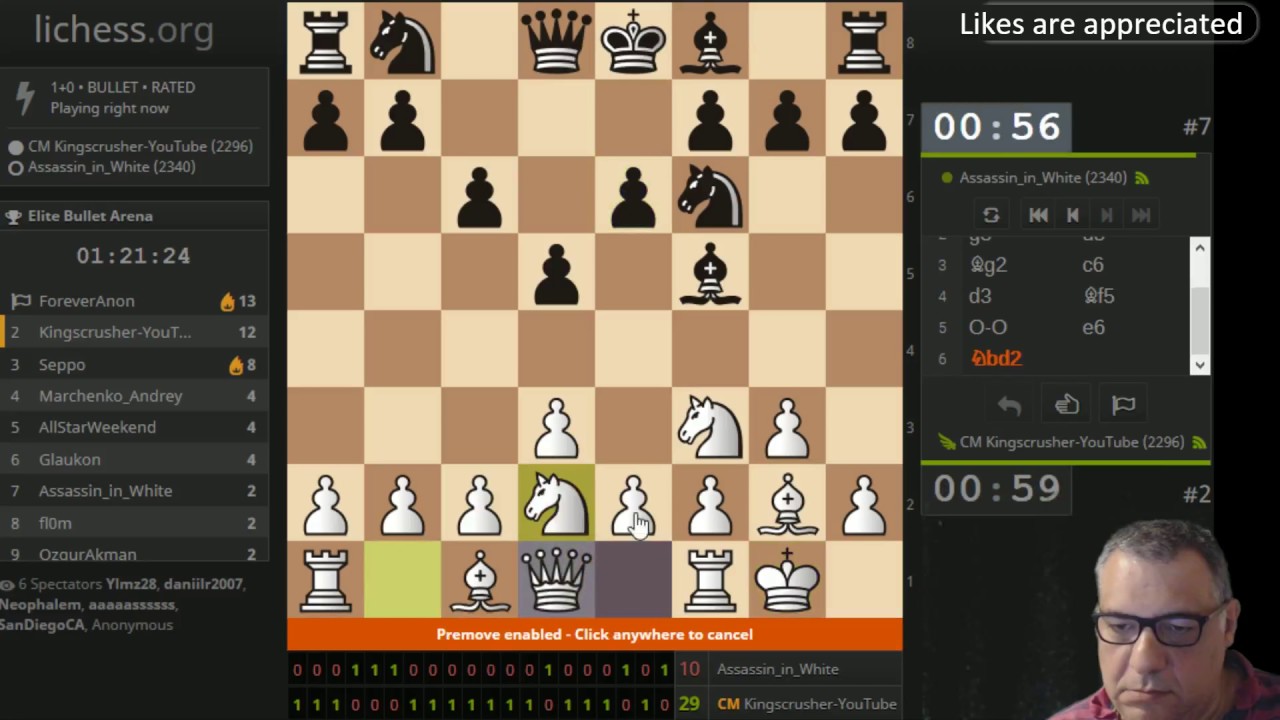 Beserk! Elite Lichess Bullet Arena - 1st October 2016 - Online Chess Tournament