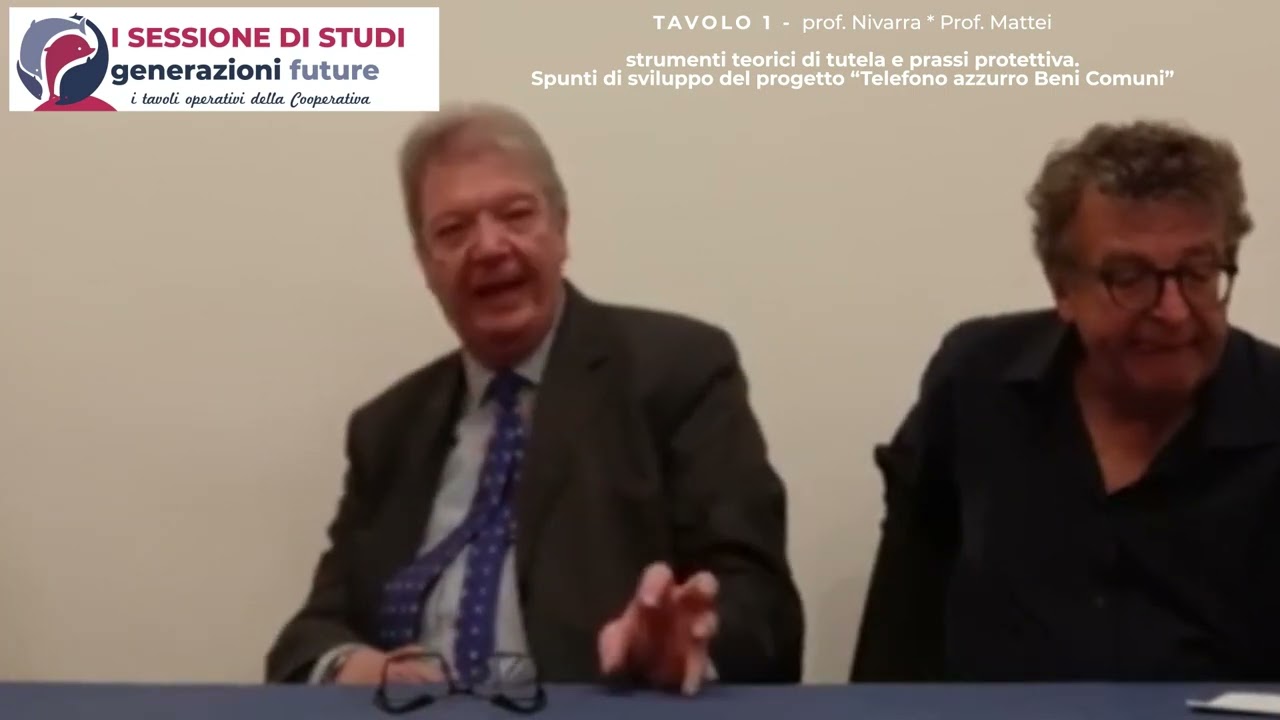 1&deg; Sessione di Studi Generazioni Future: TAVOLO 1