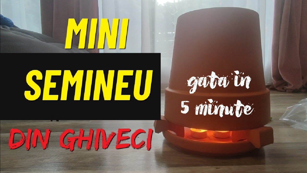 Incalzire instant gata in 5 minute - mini semineu din ghiveci de teracota