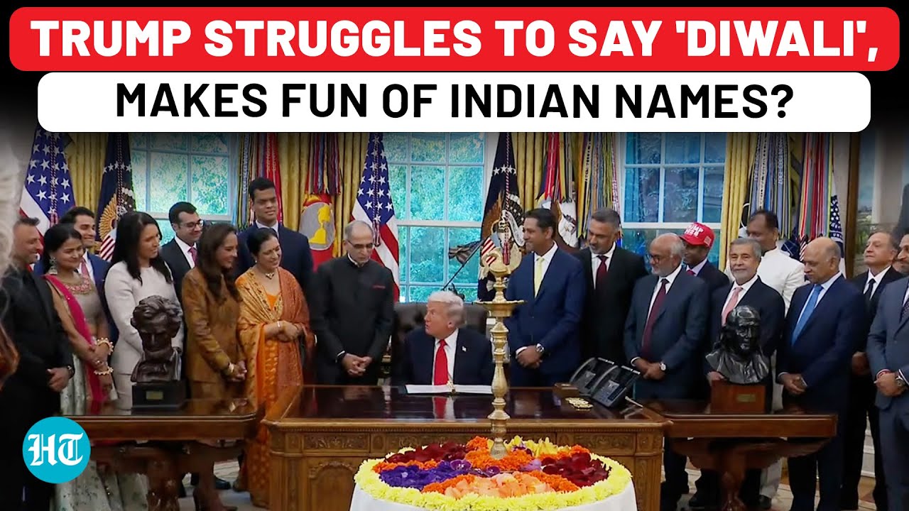 Trump Makes Fun Of Indian Names, Struggles To Say 'Diwali' At White House Fest? 'Nice, Easy Name&hellip;'