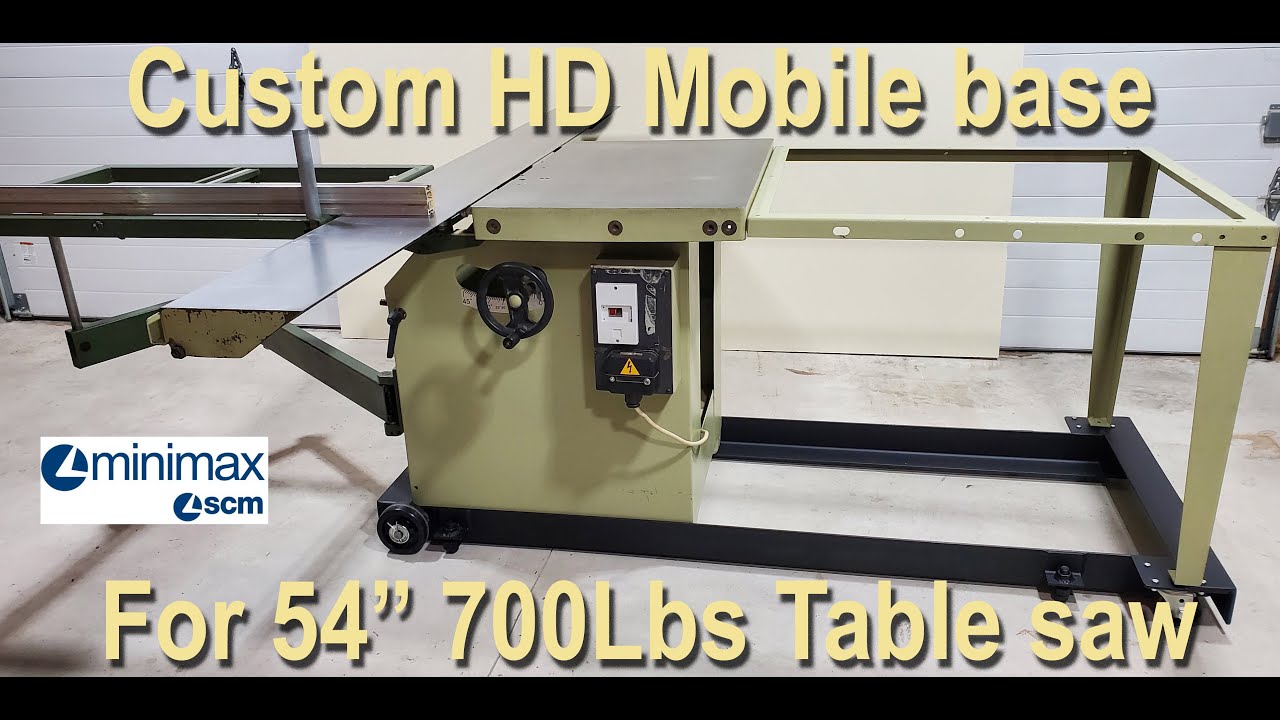 Custom Heavy Duty Mobile Base For Table saw