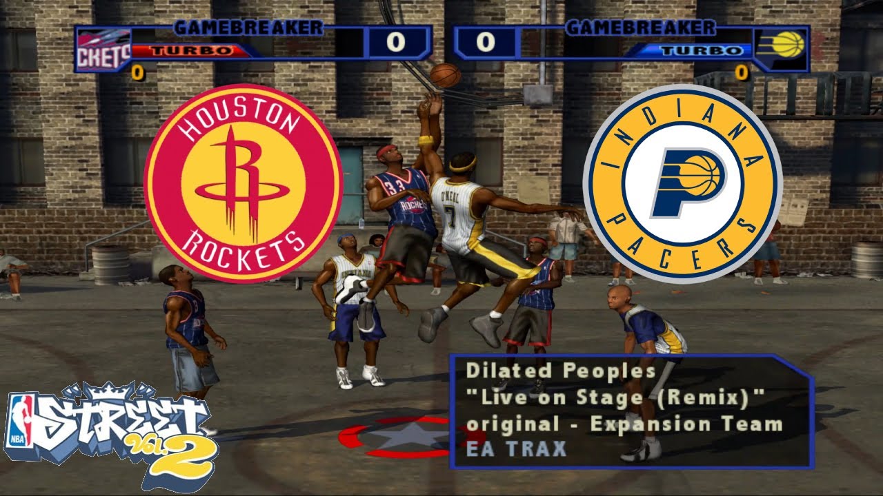 NBA Street Vol. 2 – Houston Rockets vs Indiana Pacers | PS2, Xbox, GameCube & PSP Gameplay