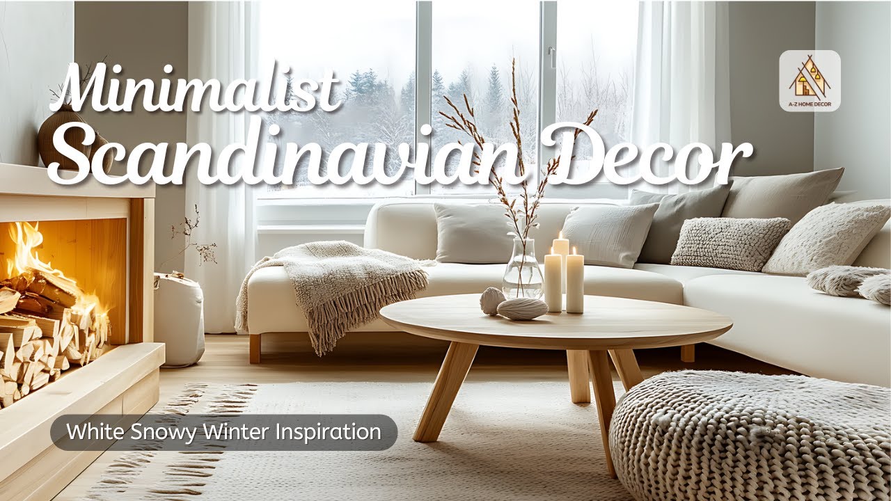 Minimalist Scandinavian Decor: White Snowy Winter Inspiration