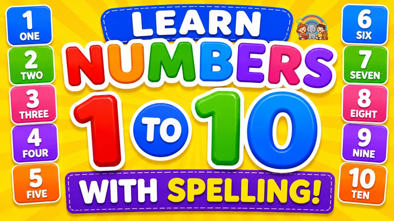 123 Spelling Song | Learn Numbers with Fun Music | Number Song for Kids |Learn 1 to 20 with Spelling
