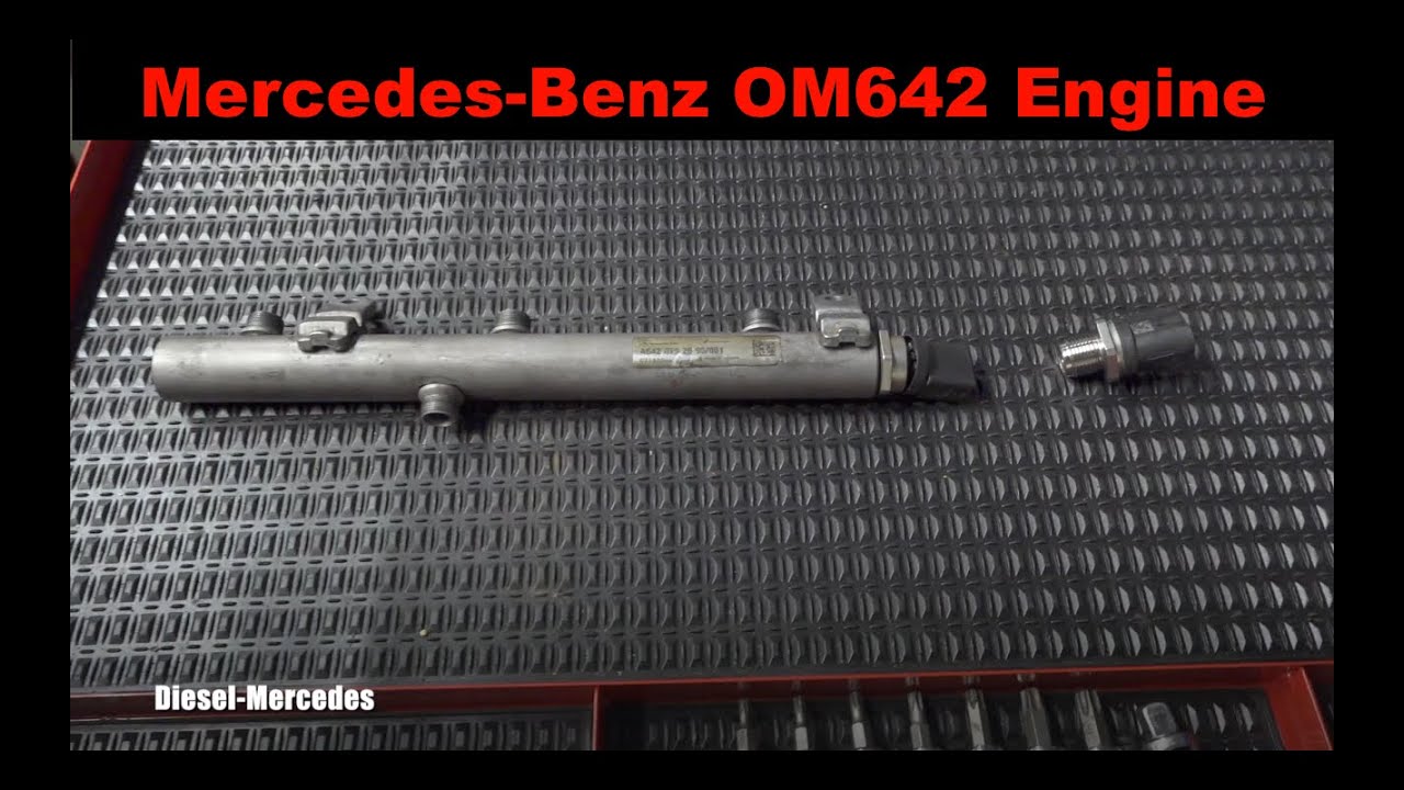 Mercedes Engine OM642 Fuel Pressure Sensor Replacement