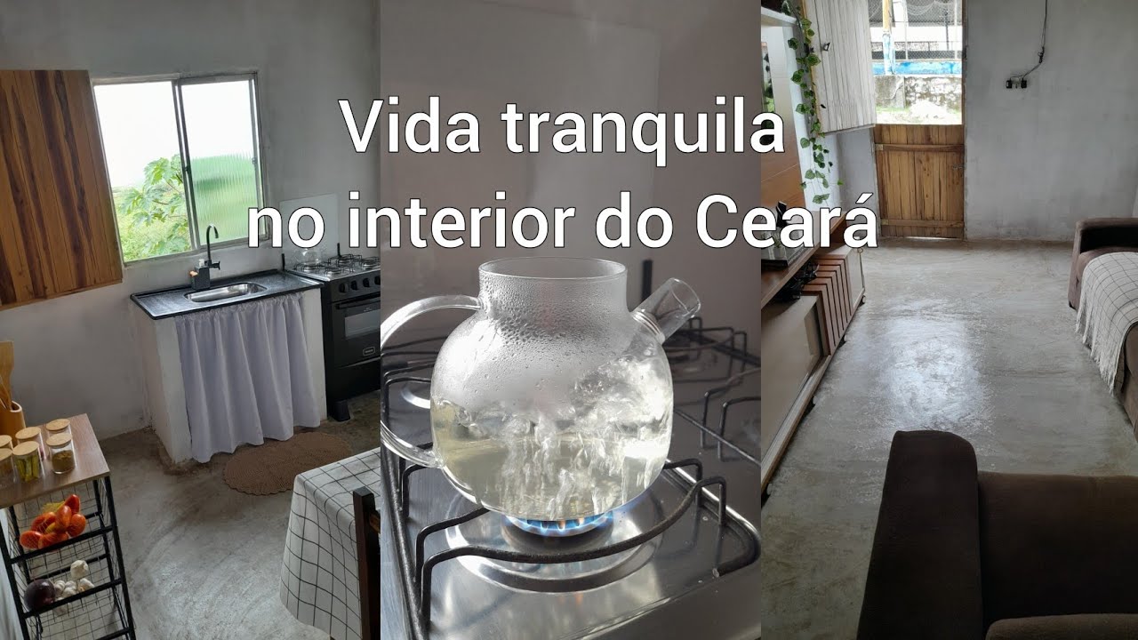 Vida tranquila no interior do Ceará organização e limpeza 🏠🤎🍃🌧 #limpeza  #donadecasa 