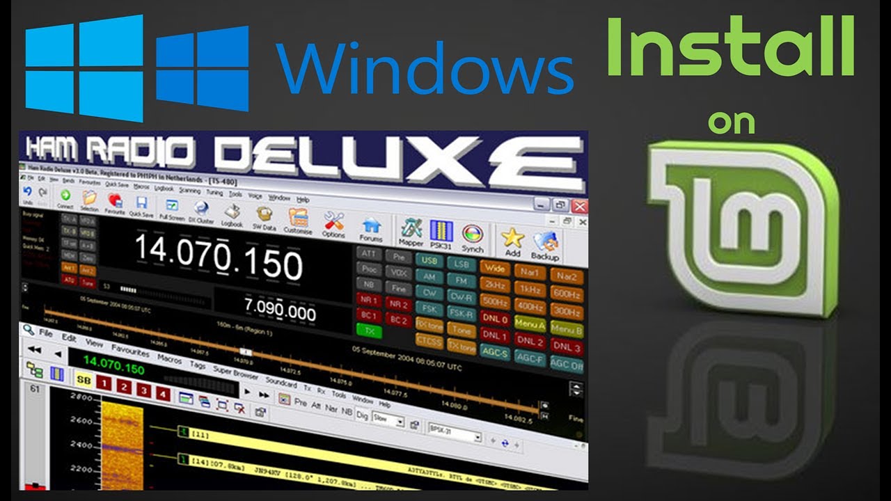 INSTALLING MSWindows Ham Radio Deluxe on LINUX Mint Part 1