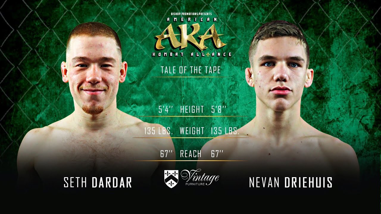 AKA 33 Bout 9 Seth Dardar vs Nevan Driehuis