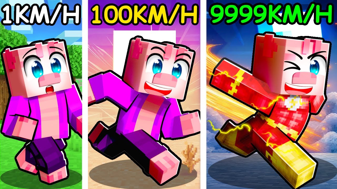 Běžím 9,456,784 KM/H v Minecraftu!