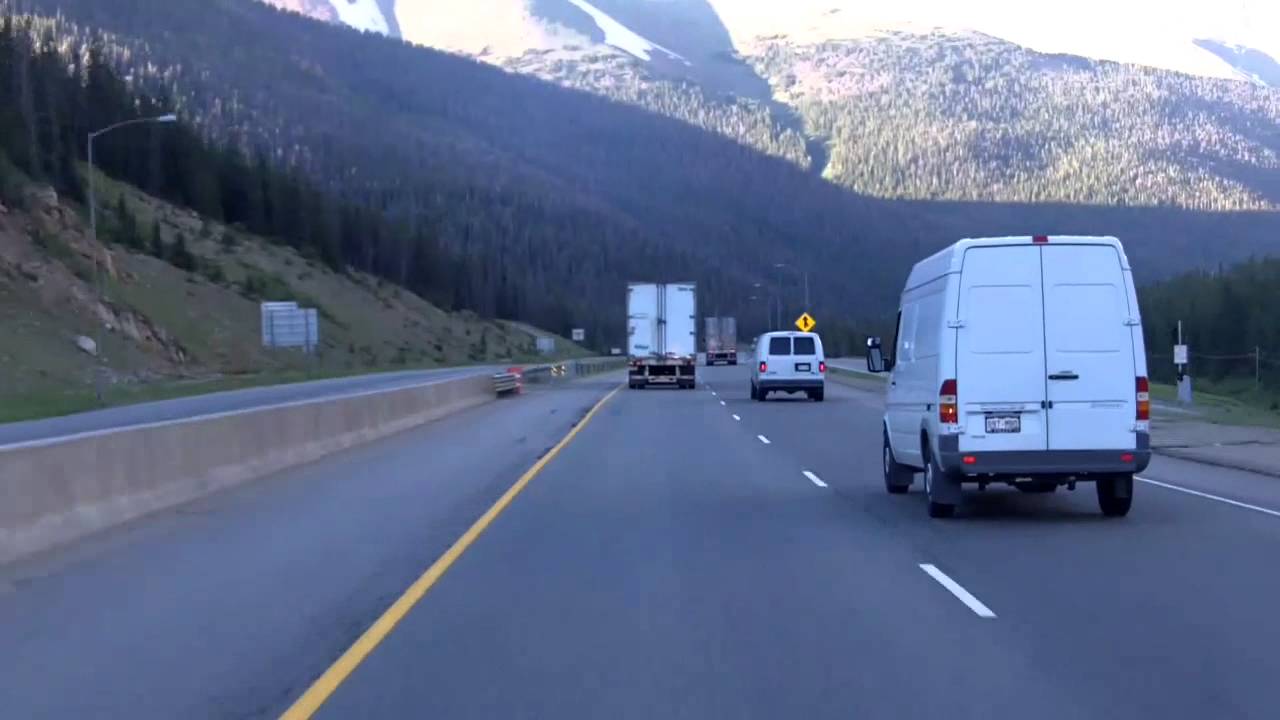 Driving the Eisenhower Pass (I-70) in Colorado