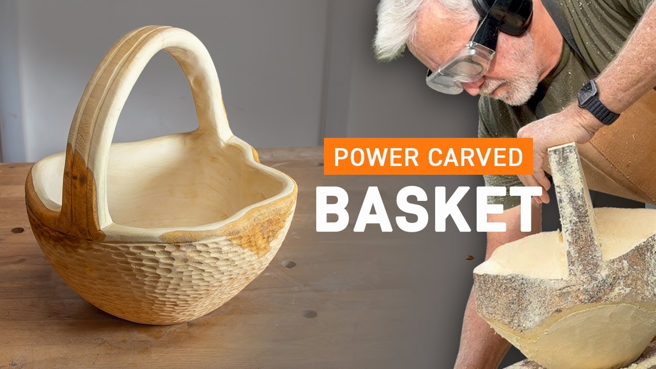 Woodcarving a Bread Basket Using the MG1000 Mini Grinder | Arbortech Tools