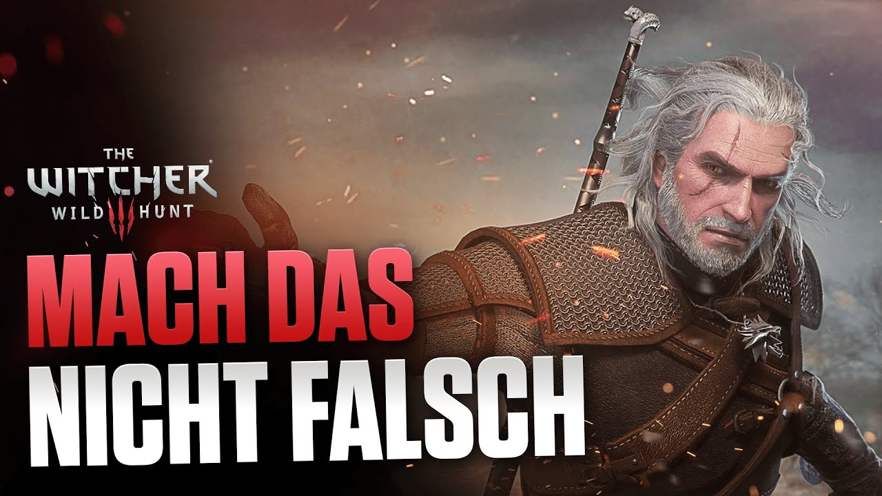 Mach DAS nicht FALSCH in The Witcher 3 2021 - Anfänger Tipps deutsch german